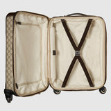 GG supreme canvas four wheel carry-on suitcase