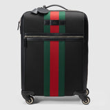 techno fabric wheeled carry-on suitcase