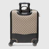 GG supreme canvas four wheel carry-on suitcase