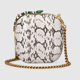 Broadway snakeskin clutch