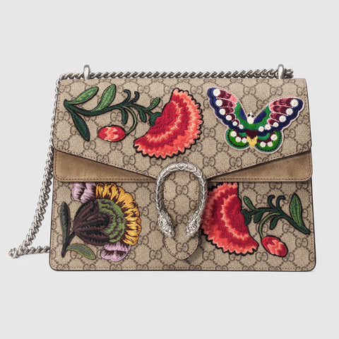 Dionysus embroidered shoulder bag