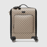 GG supreme canvas four wheel carry-on suitcase