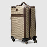 GG supreme canvas four wheel carry-on suitcase